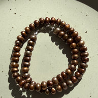 Chunky Brown Pearls | 17