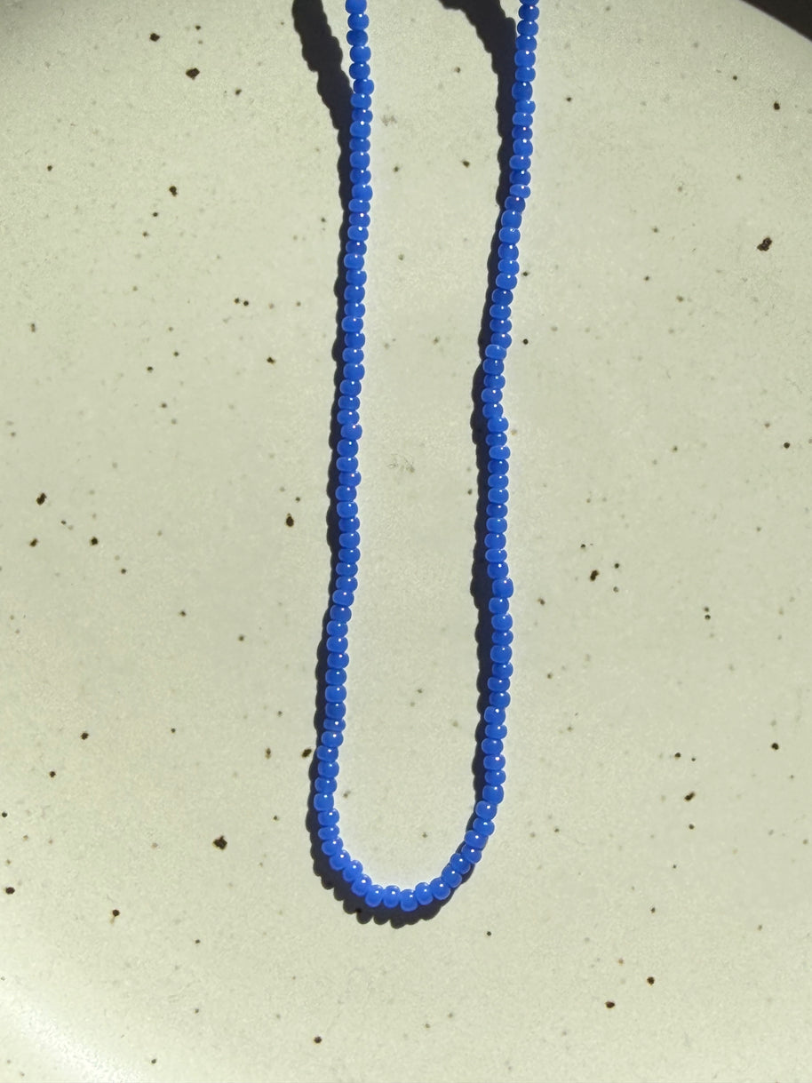Bright Blue Beads | 18"