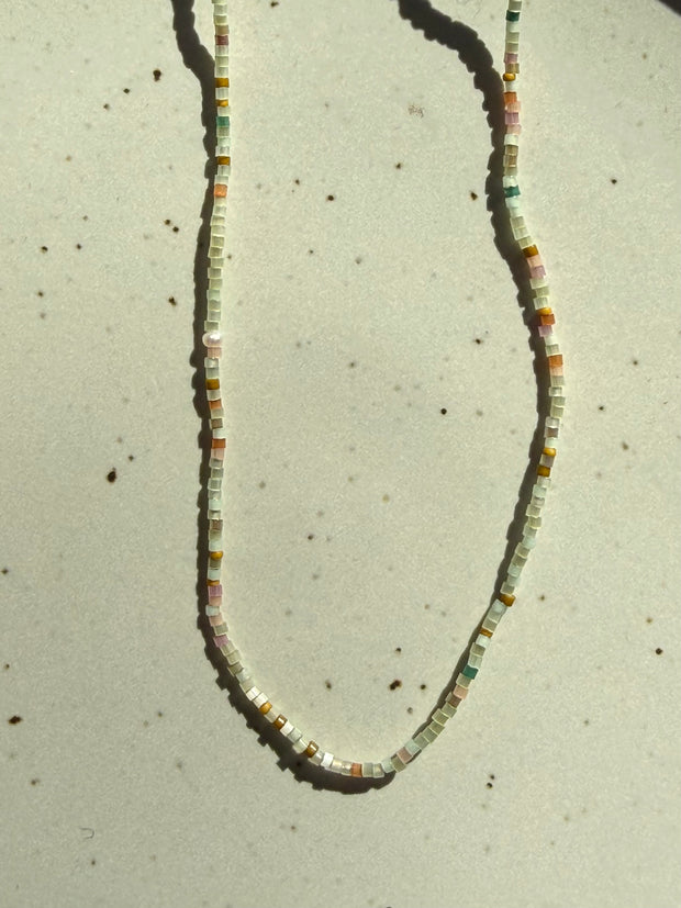 Glass Beads w/ Rice Pearl | 16.5"