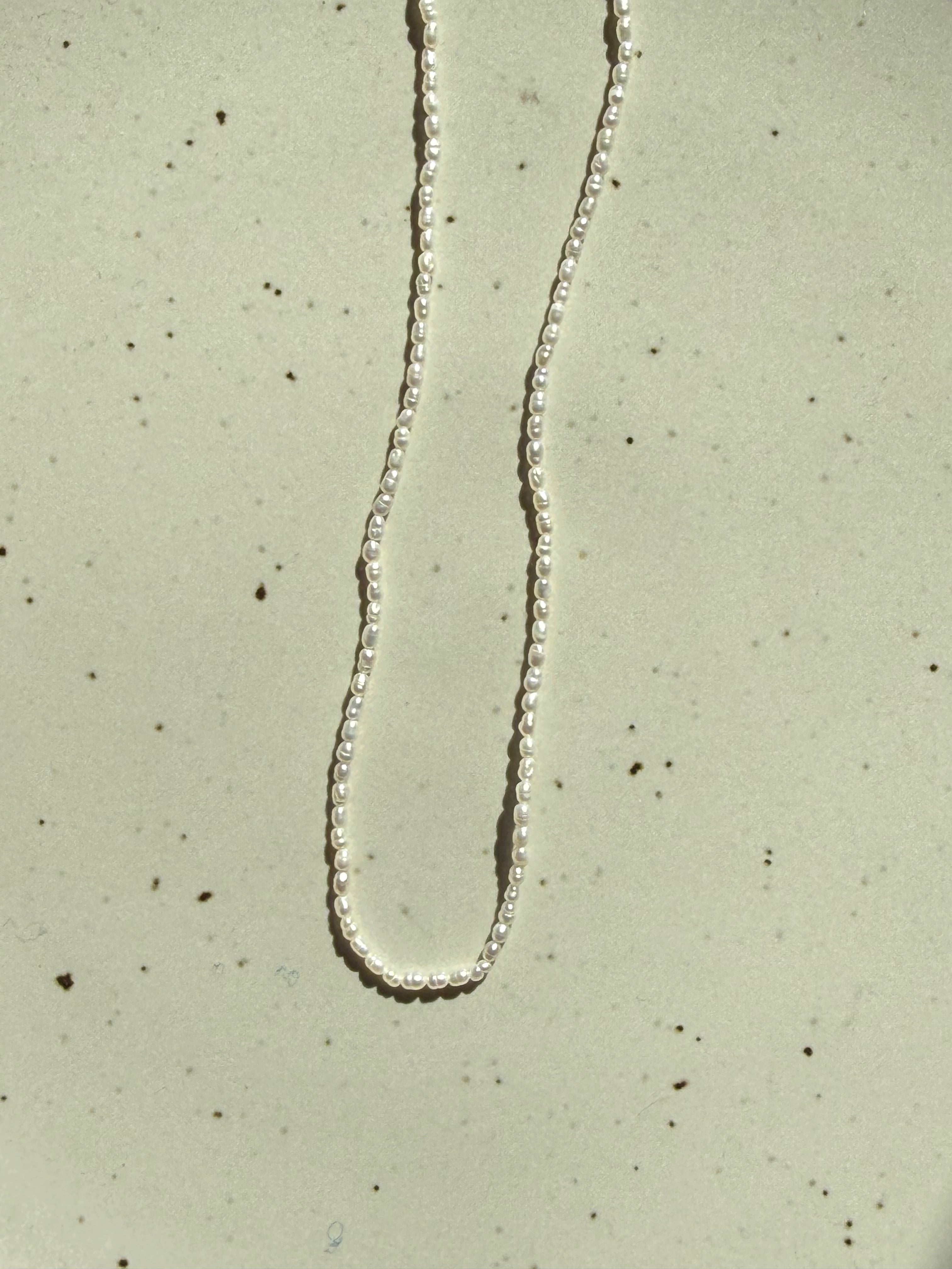 Tiny Vintage Pearls | White | 16.75