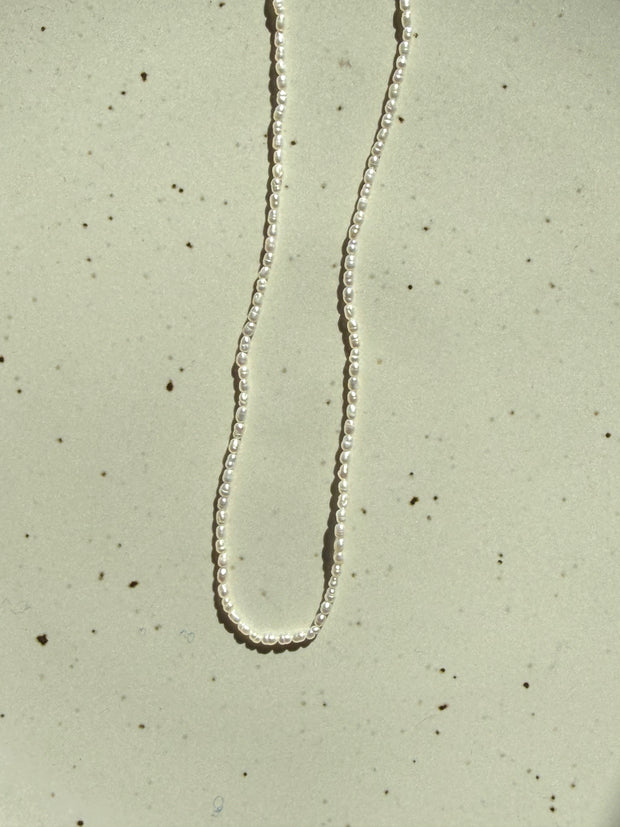 Tiny Vintage Pearls | White | 16.75"