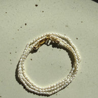 Tiny Vintage Pearls | White | 16.75