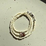 Funky White w/ Abalone Square | 16.5