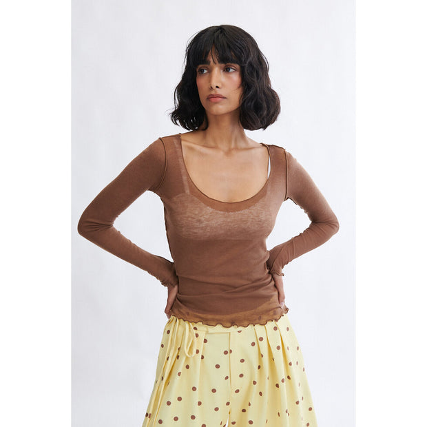 Carla Microknit Longsleeve Top