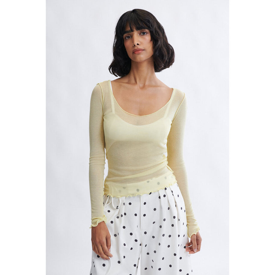 Carla Microknit Longsleeve Top