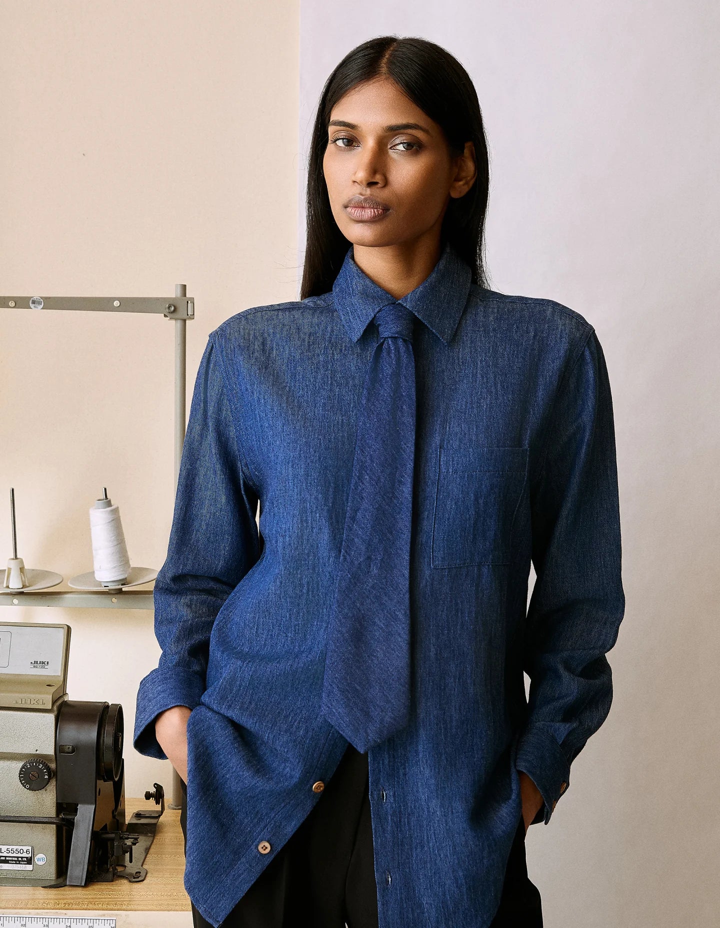 The Tie - Indigo Hemp Denim