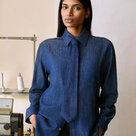 The Tie - Indigo Hemp Denim