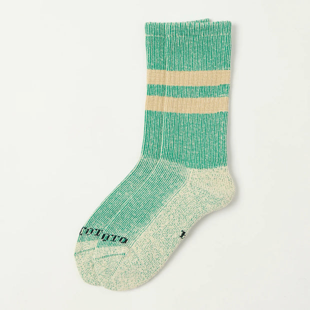 Pile Stripe Marl Crew Sock