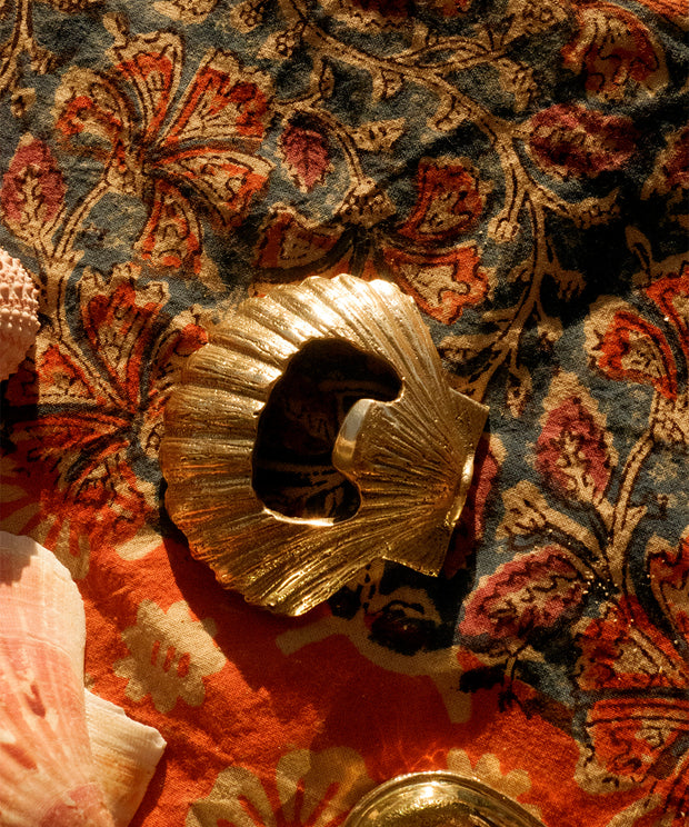 Scarlett Brass Shell Bottle Opener