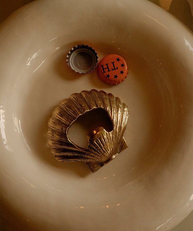 Scarlett Brass Shell Bottle Opener