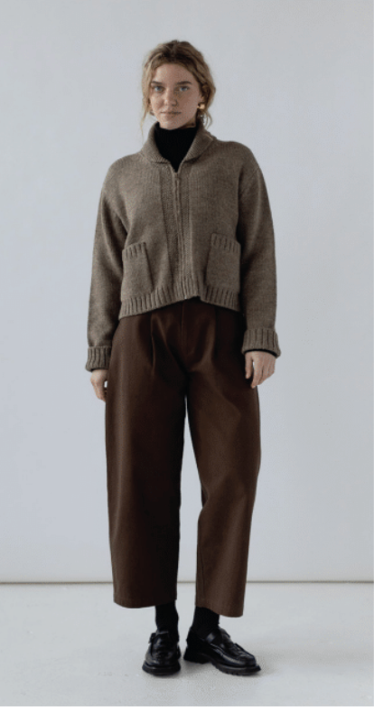 Zip Up Cardigan | Highland Wool