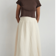 Pointelle Crop Tee