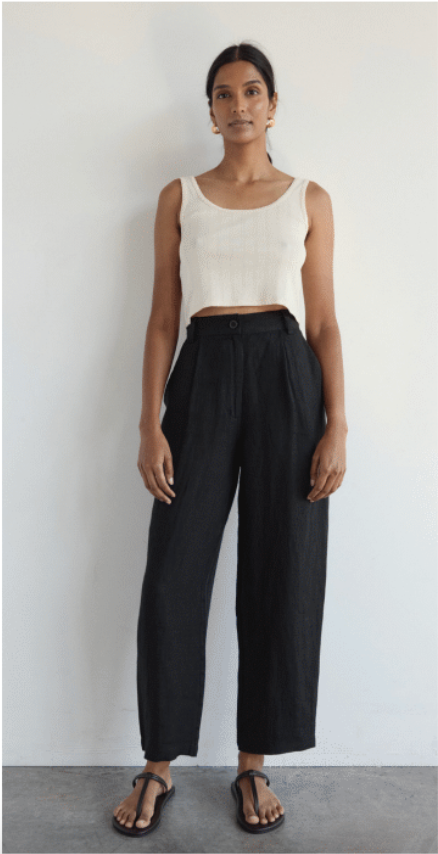Pointelle Scoop Tank