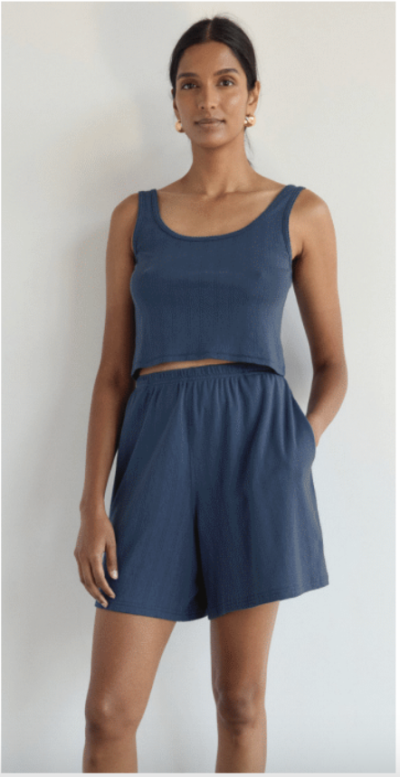 Pointelle Scoop Tank