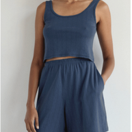 Pointelle Scoop Tank