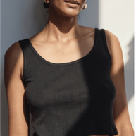 Pointelle Scoop Tank