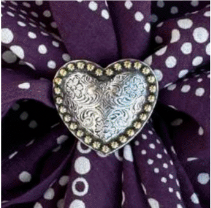 Concho Scarf Slide | Vintage Heart