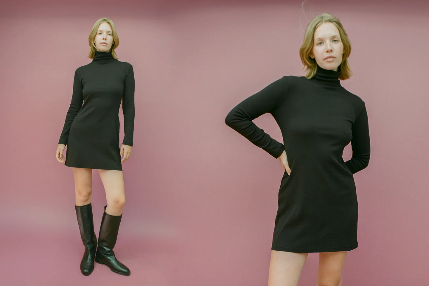 Turtleneck Bellevue Mini Dress