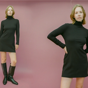 Turtleneck Bellevue Mini Dress