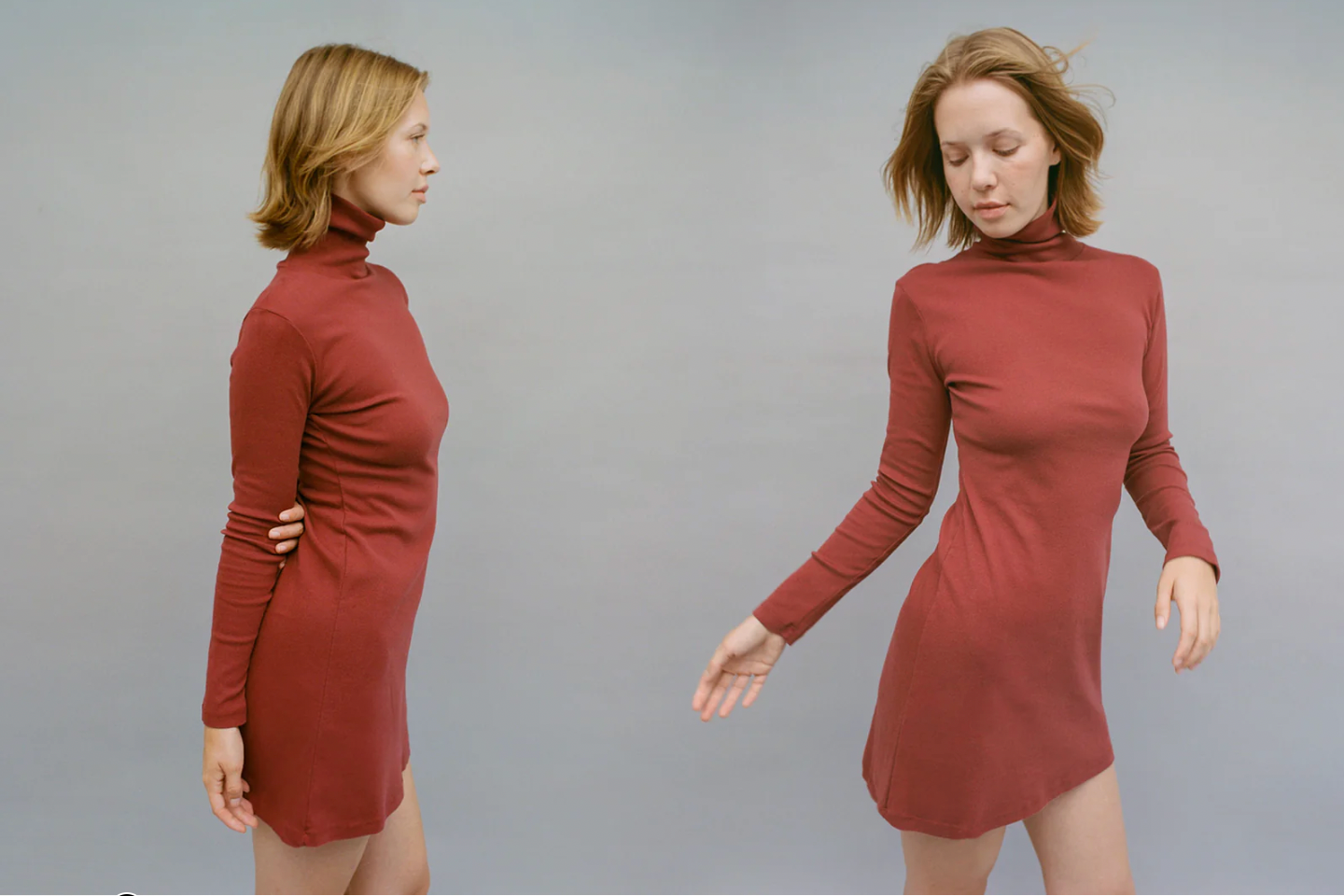 Turtleneck Bellevue Mini Dress