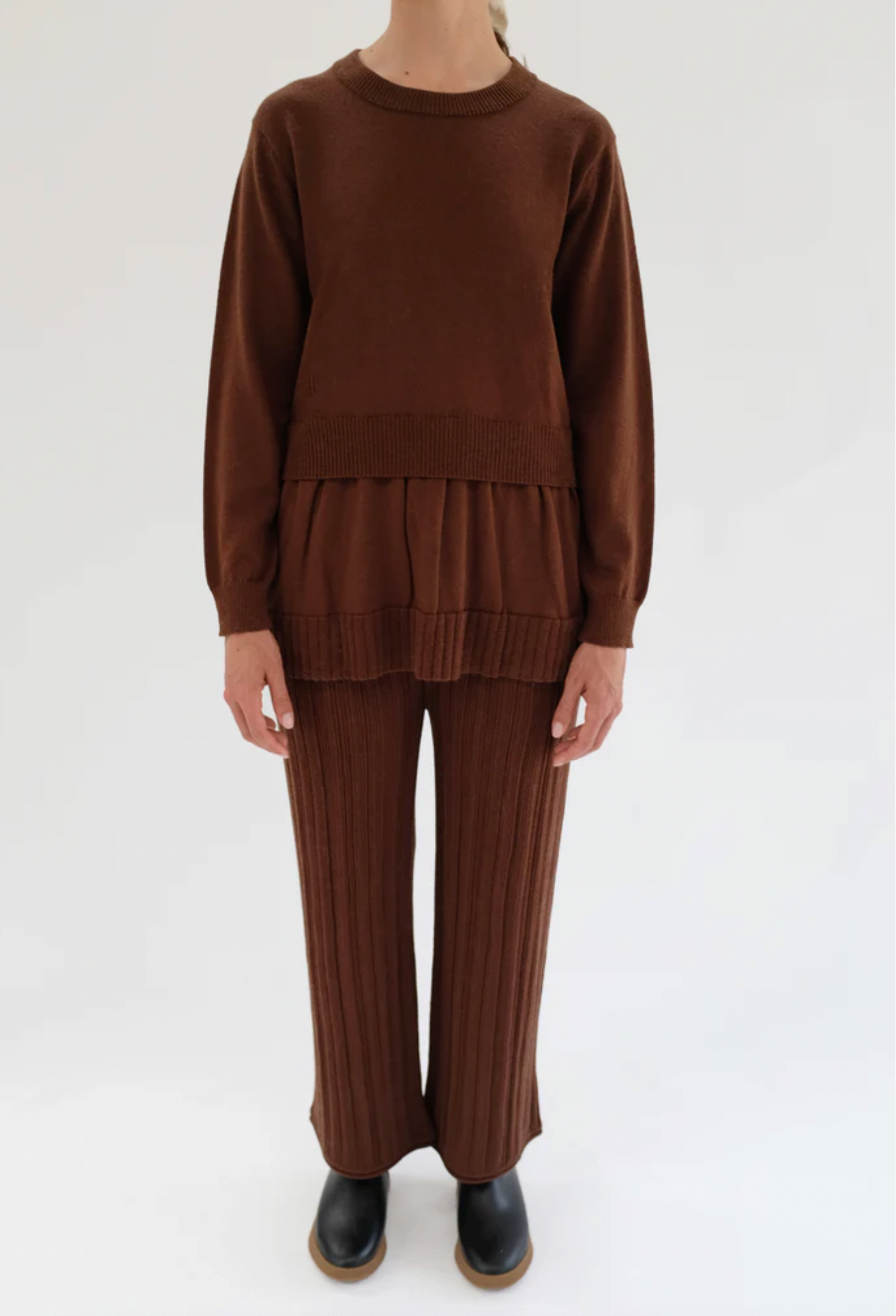 Merino Pleated Trousers