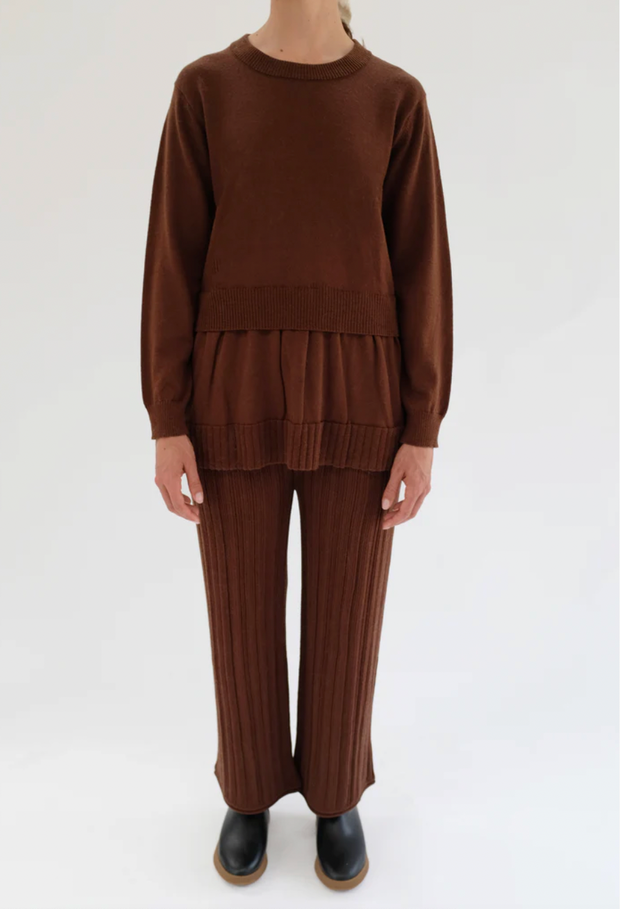Merino Pleated Trousers