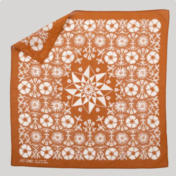 Cotton Aster Bandana | Tobacco