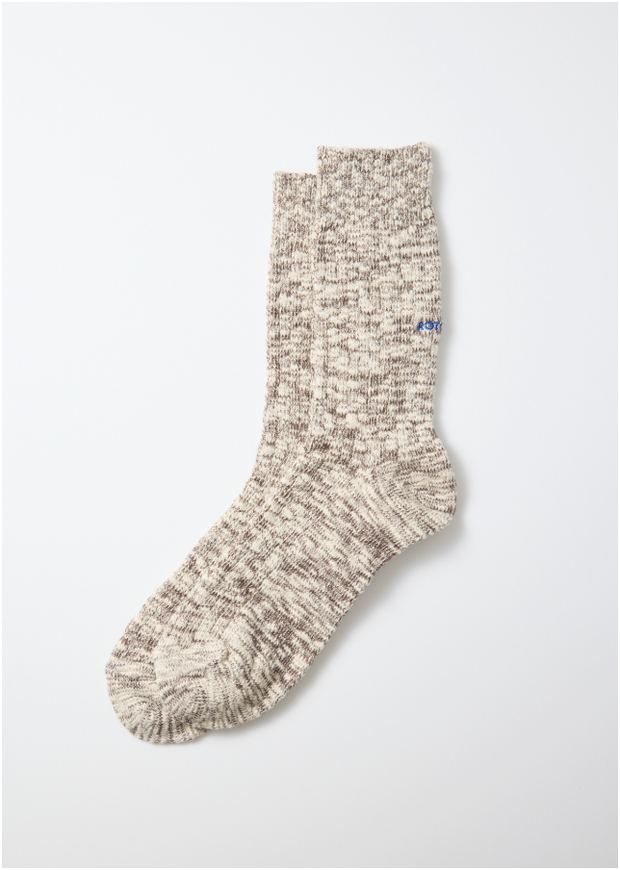 Organic Cotton Slub Crew Socks