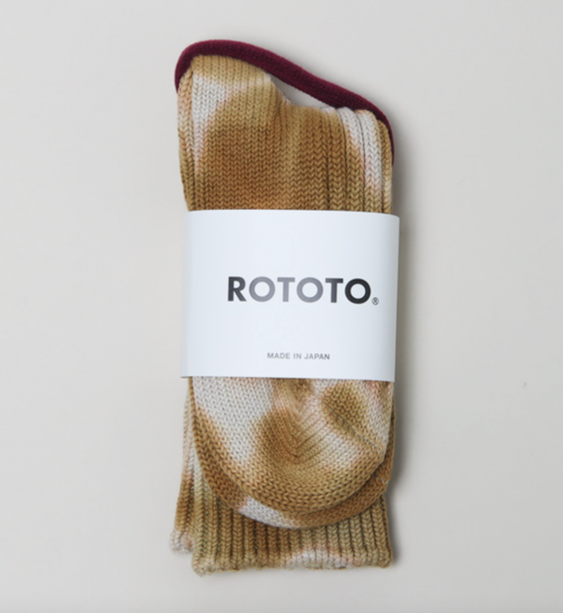 Ribbed Tie Dye Crew Socks