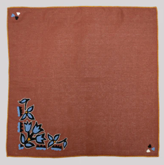 Chainstitch Silk Noil Bandana