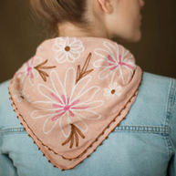 Chainstitch Silk Noil Bandana