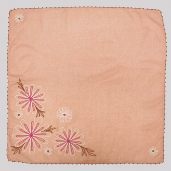 Chainstitch Silk Noil Bandana