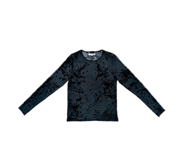 Floral Mesh LS Top