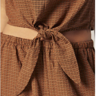 Front Knot Tie Top