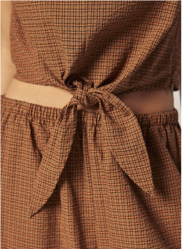 Front Knot Tie Top