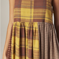 Contrast Midi Dress