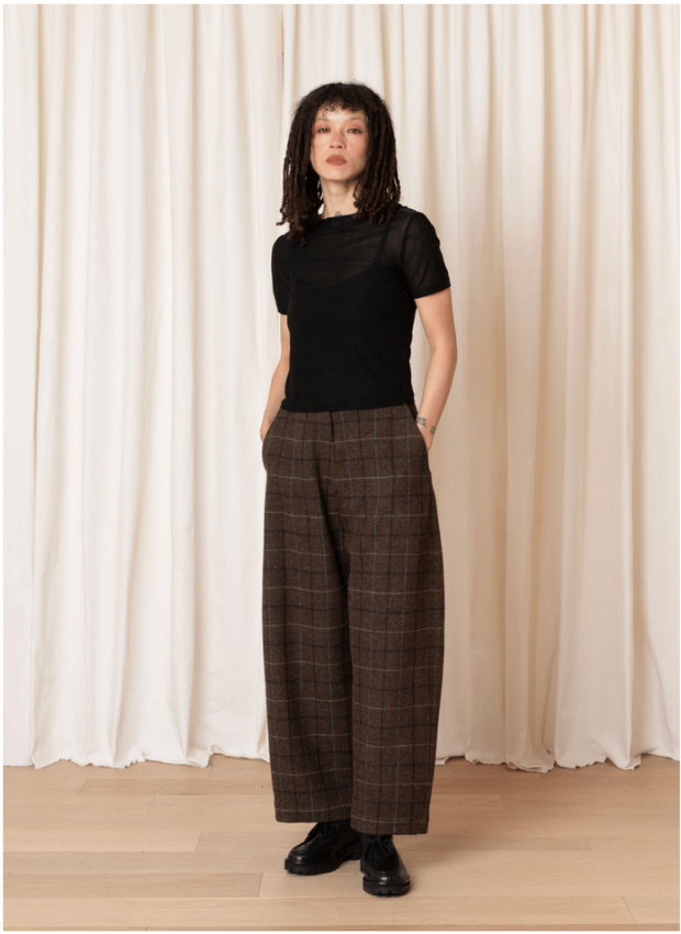 Wool Barrel Pant
