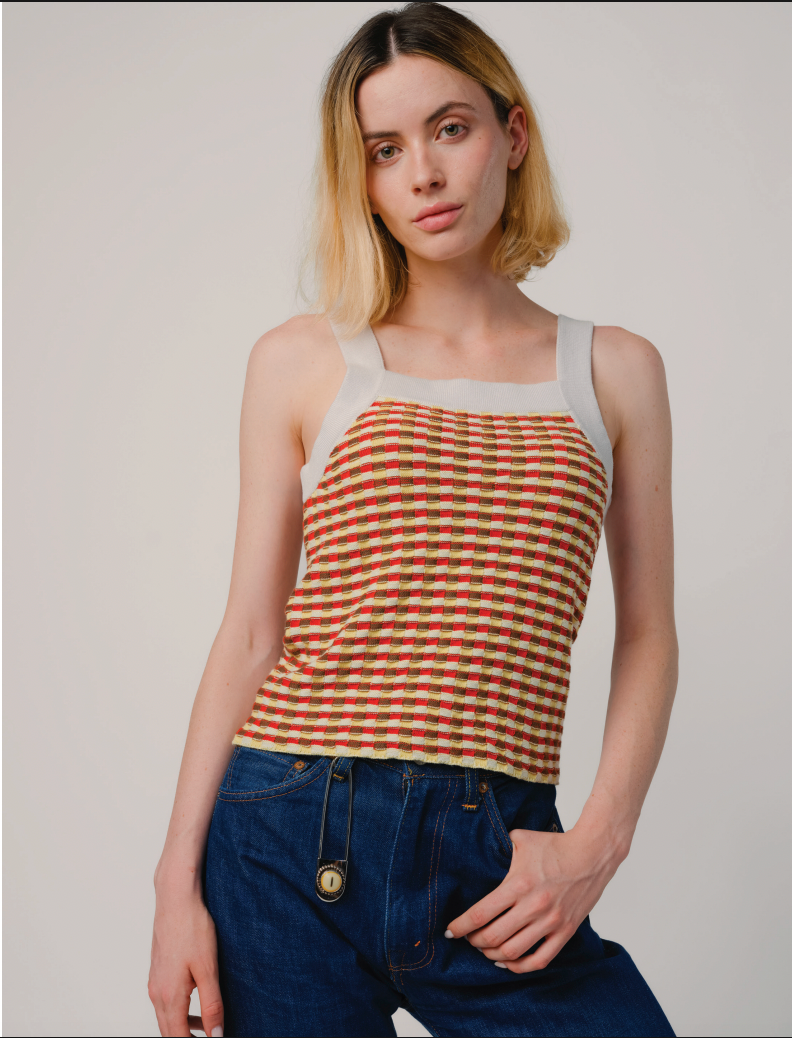 Stitchy Grid Tank