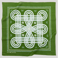 Cotton Love Knot Bandana | Olive
