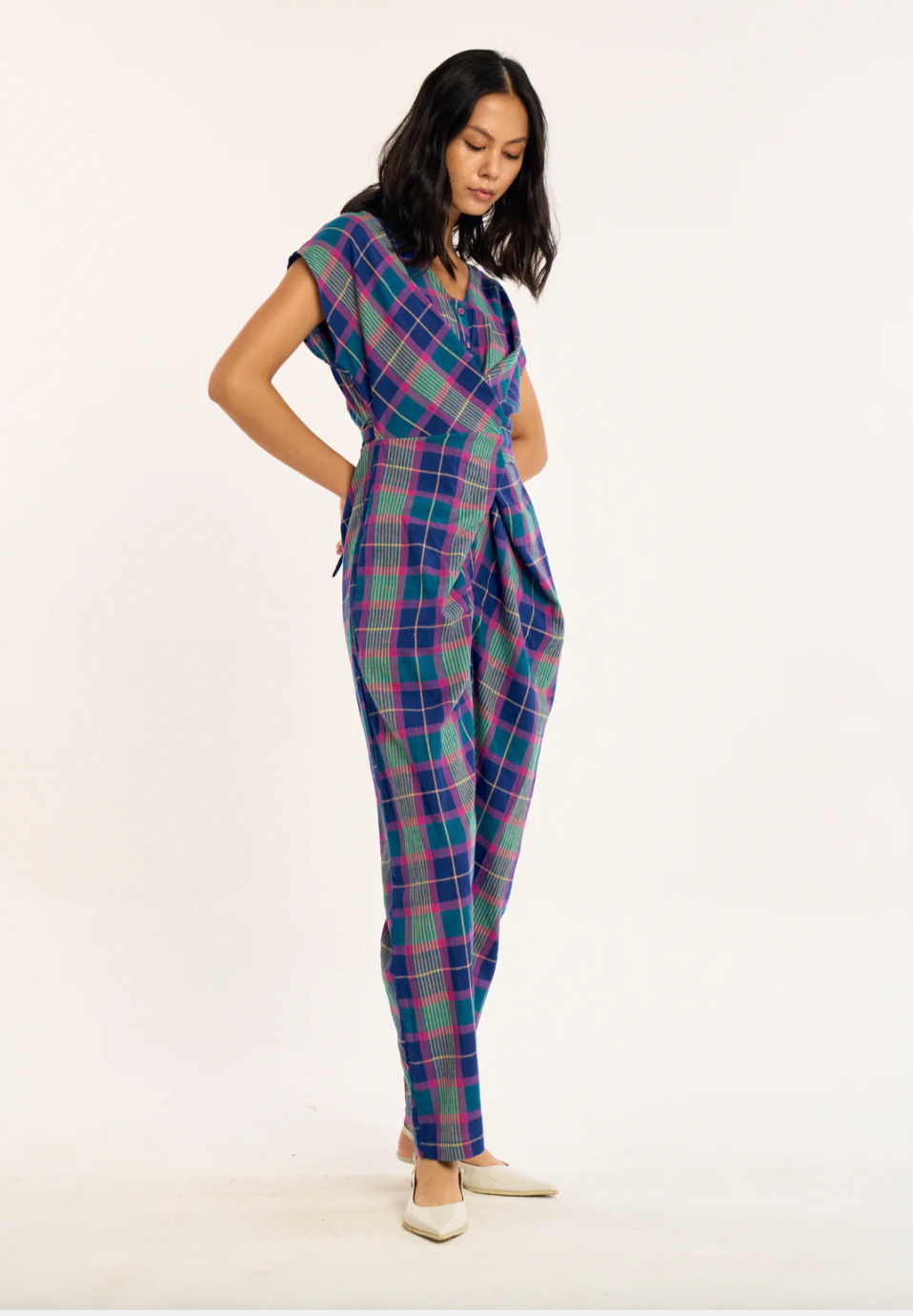 Venus Wrap Jumper | Electric Ivy