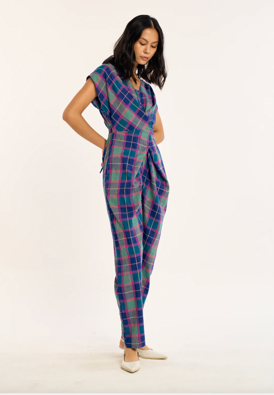 Venus Wrap Jumper | Electric Ivy