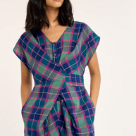 Venus Wrap Jumper | Electric Ivy