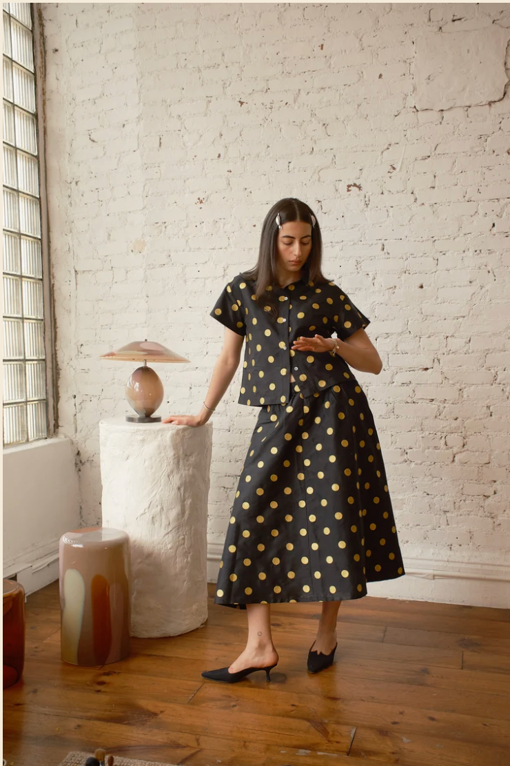 Corso Buttondown | Embroidered Dot