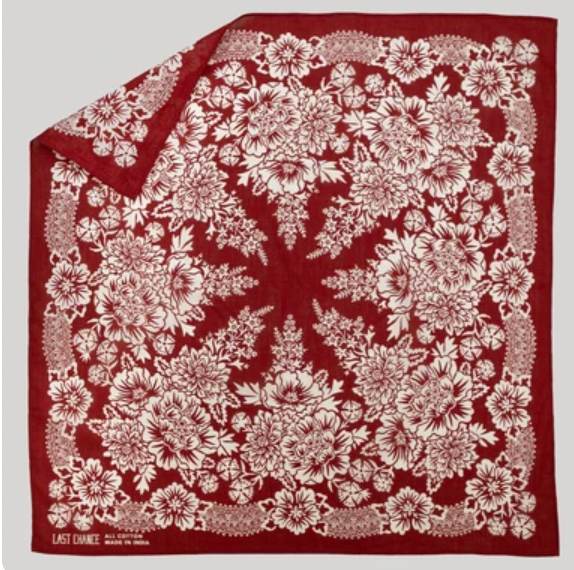 Cotton Blossom Bandana | Brick