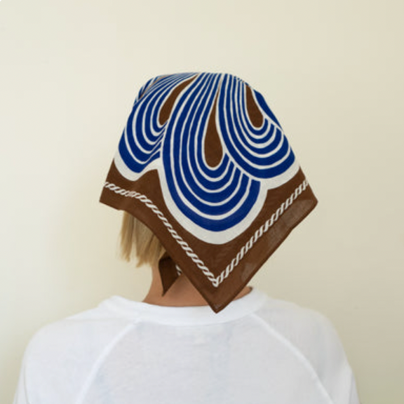 Cotton Spiral Bandana | Chesnut