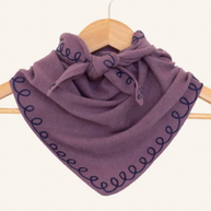 Stitched Cashmere Triangle Scarf