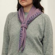 Stitched Cashmere Triangle Scarf