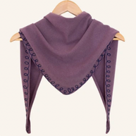 Stitched Cashmere Triangle Scarf