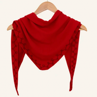Stitched Cashmere Triangle Scarf
