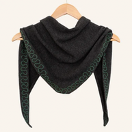 Stitched Cashmere Triangle Scarf